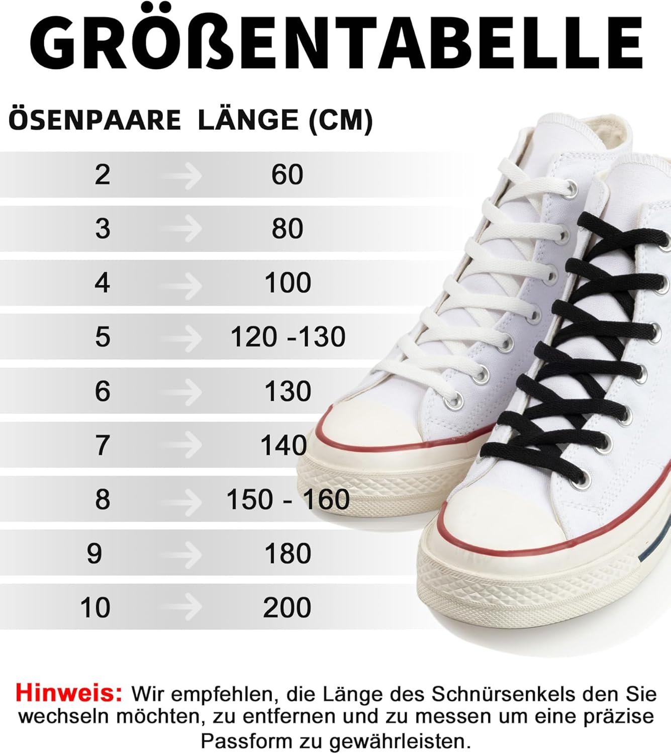 Thumbnail 6 de Stepace 2 Paar flache Schnürsenkel (8 mm) – Premium-Ersatz für Turnschuhe, Sport- und Freizeitschuhe