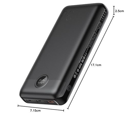 Thumbnail 7 de VEGER Power Bank de 30000 mAh con pantalla LED, USB C y carga rápida PD 20W