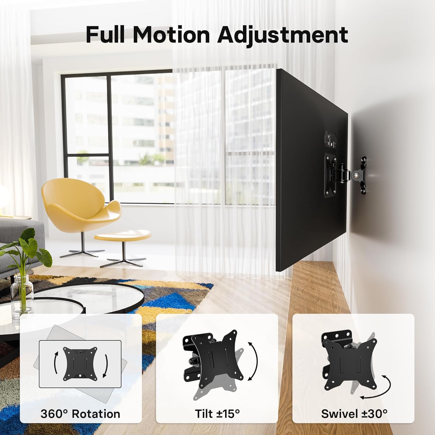 Thumbnail 2 de BONTEC TV Wall Mount Bracket 25kg