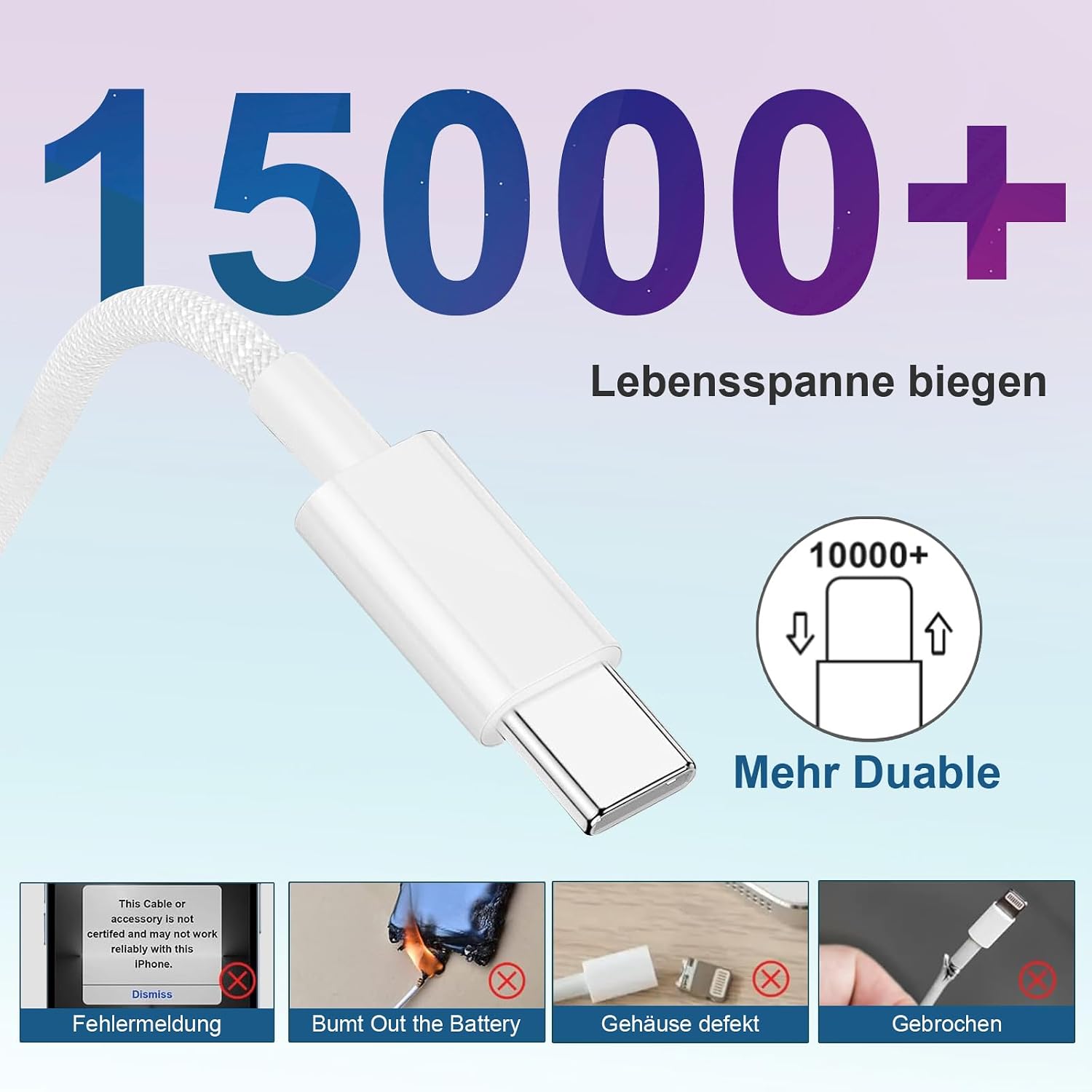 Thumbnail 2 de USB-C Ladekabel 60W für iPad 2 m