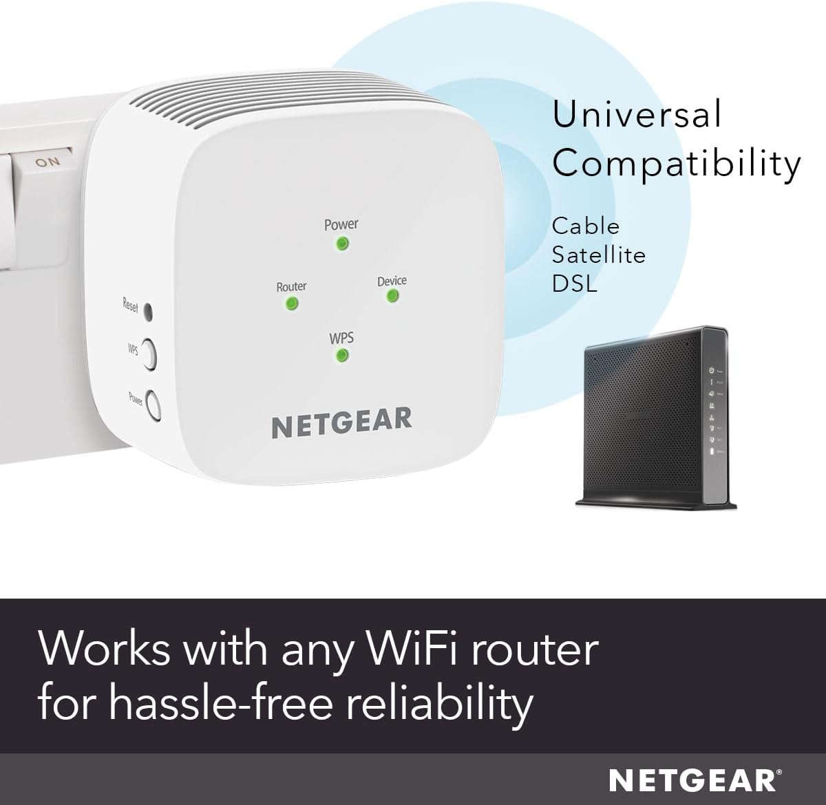 Thumbnail 3 de NETGEAR WiFi Extender Booster EX6110: Dual Band Coverage Boost for UK Homes