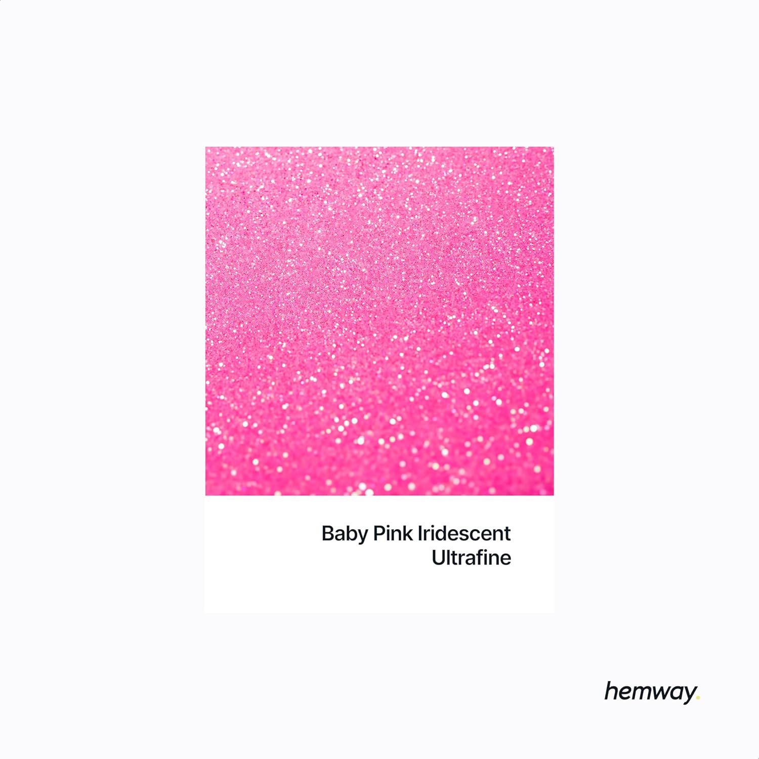Detalle de Baby Pink Iridescent Glitter Shaker (130g) – ultrafine iridescent metallic flake for resin, nail art & crafts