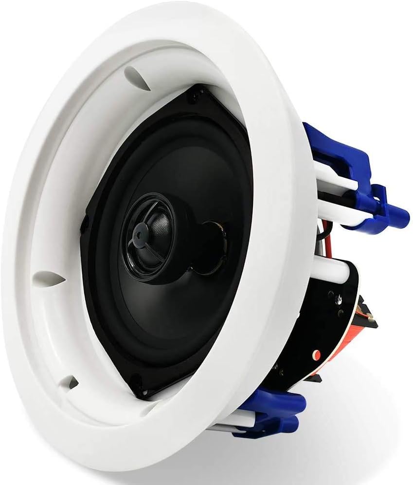 Detalle 2 de Herdio 5,25 Zoll Deckenlautsprecher – 2er-Set, Bluetooth-Kompatibilität, 300 W Spitzenleistung, Unterputz-Design