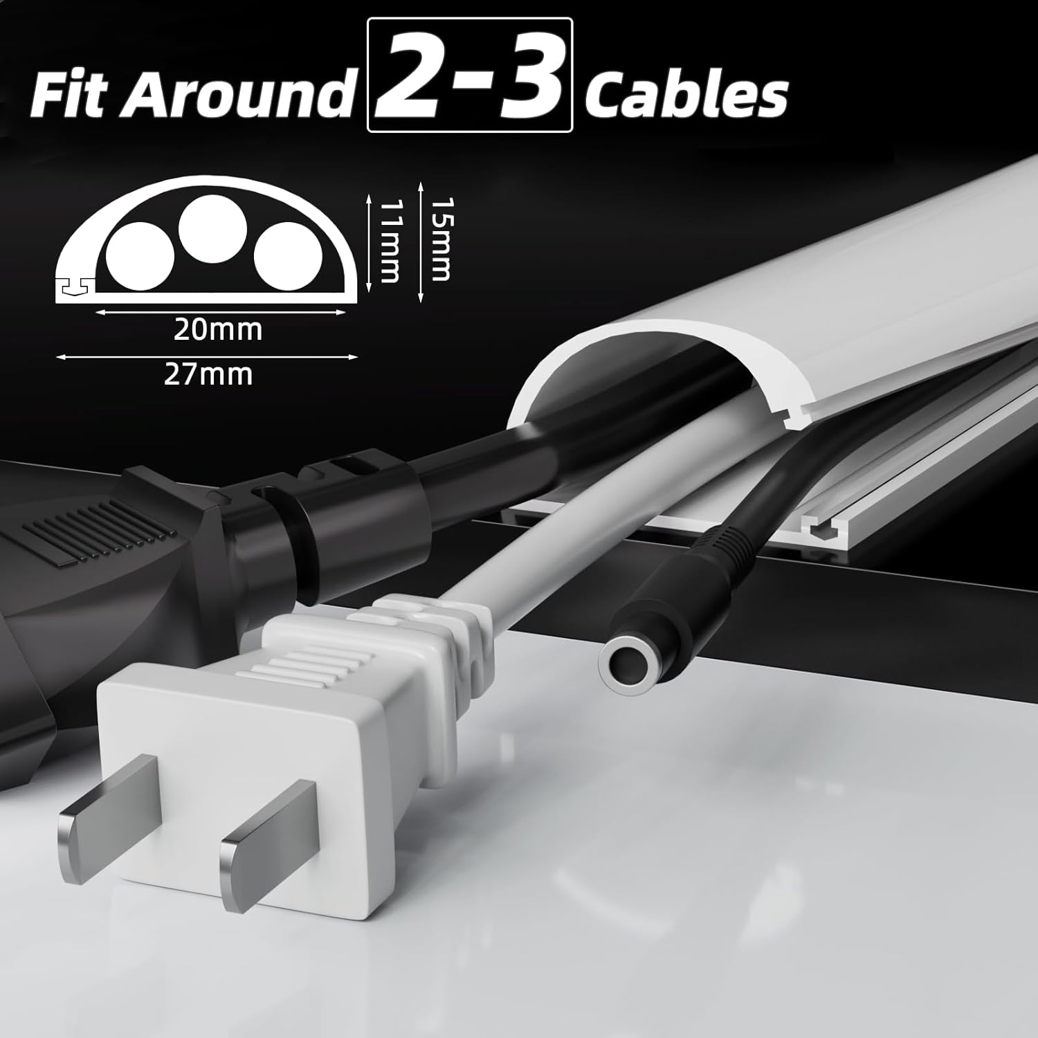 Thumbnail 1 de Conwang White Cable Trunking 1m