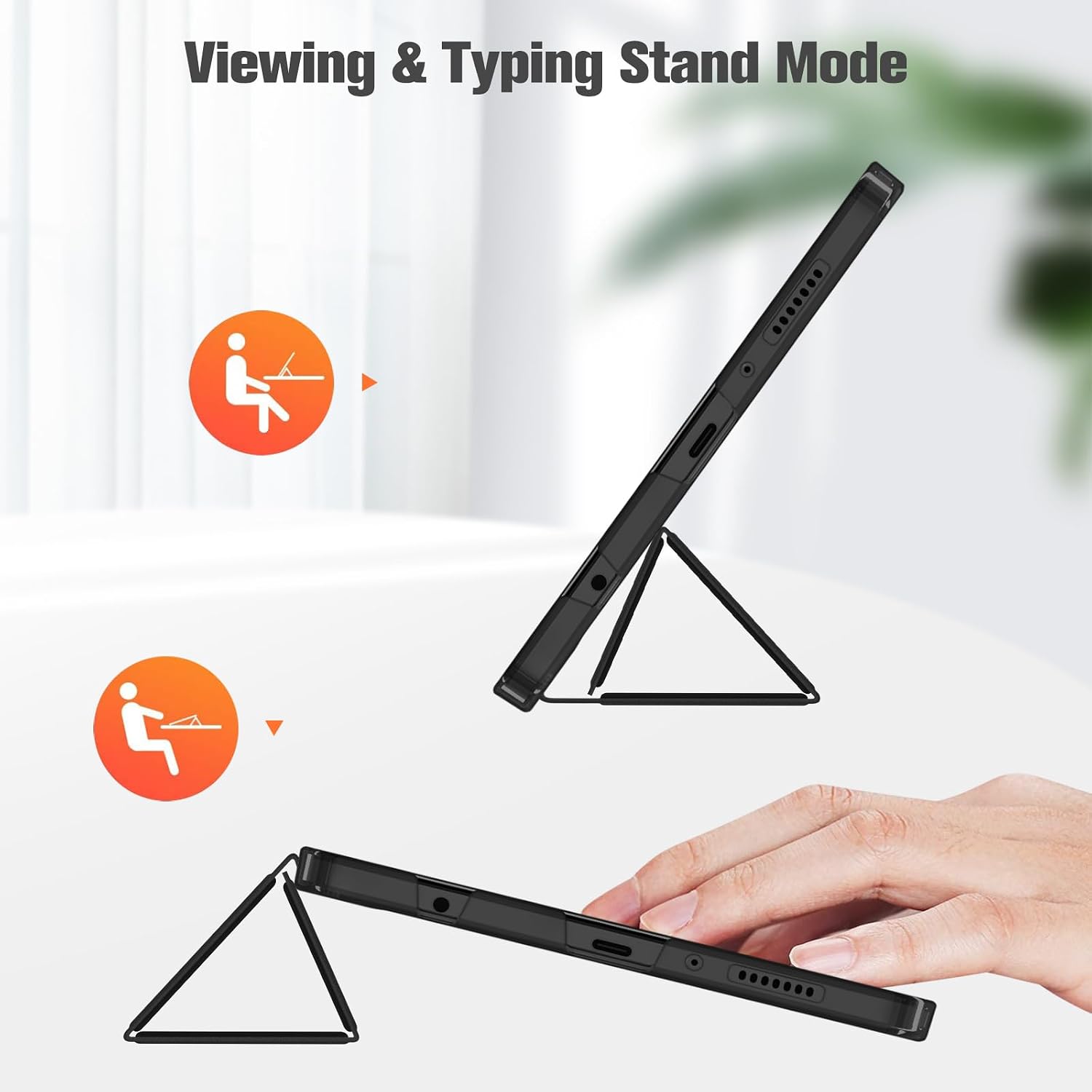 Detalle de FINTIE Case for Samsung Galaxy Tab A11 8.7 Inch 2025 / Tab A9 8.7 Inch – Ultra Thin Protective Case in Black
