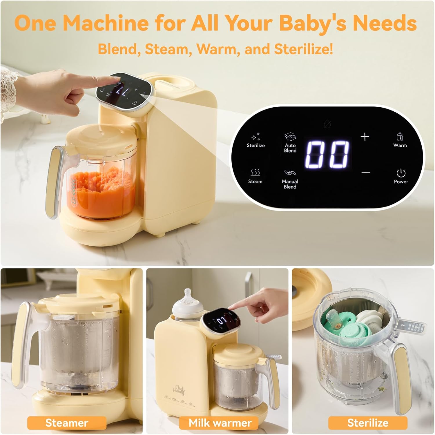 Thumbnail 1 de Chefhandy Baby Food Maker 5‑in‑1 with steamer