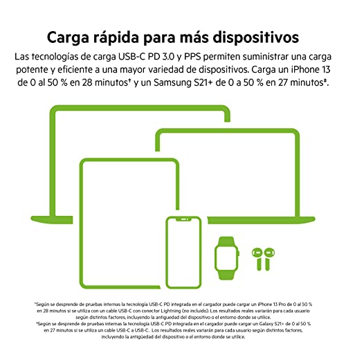 Thumbnail 2 de Belkin Cargador Doble USB-C 65W GaN ⚡ para iPhone y MacBook