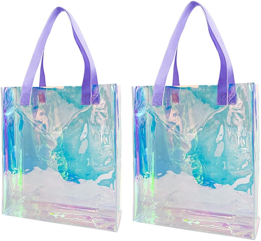 Detalle 2 de TotePrint sac à main holographique transparent en PVC imperméable
