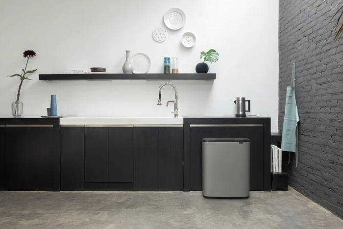 Thumbnail 8 de Brabantia Bo Touch Bin 2 x 30 Liter Mineralbeton-Grau