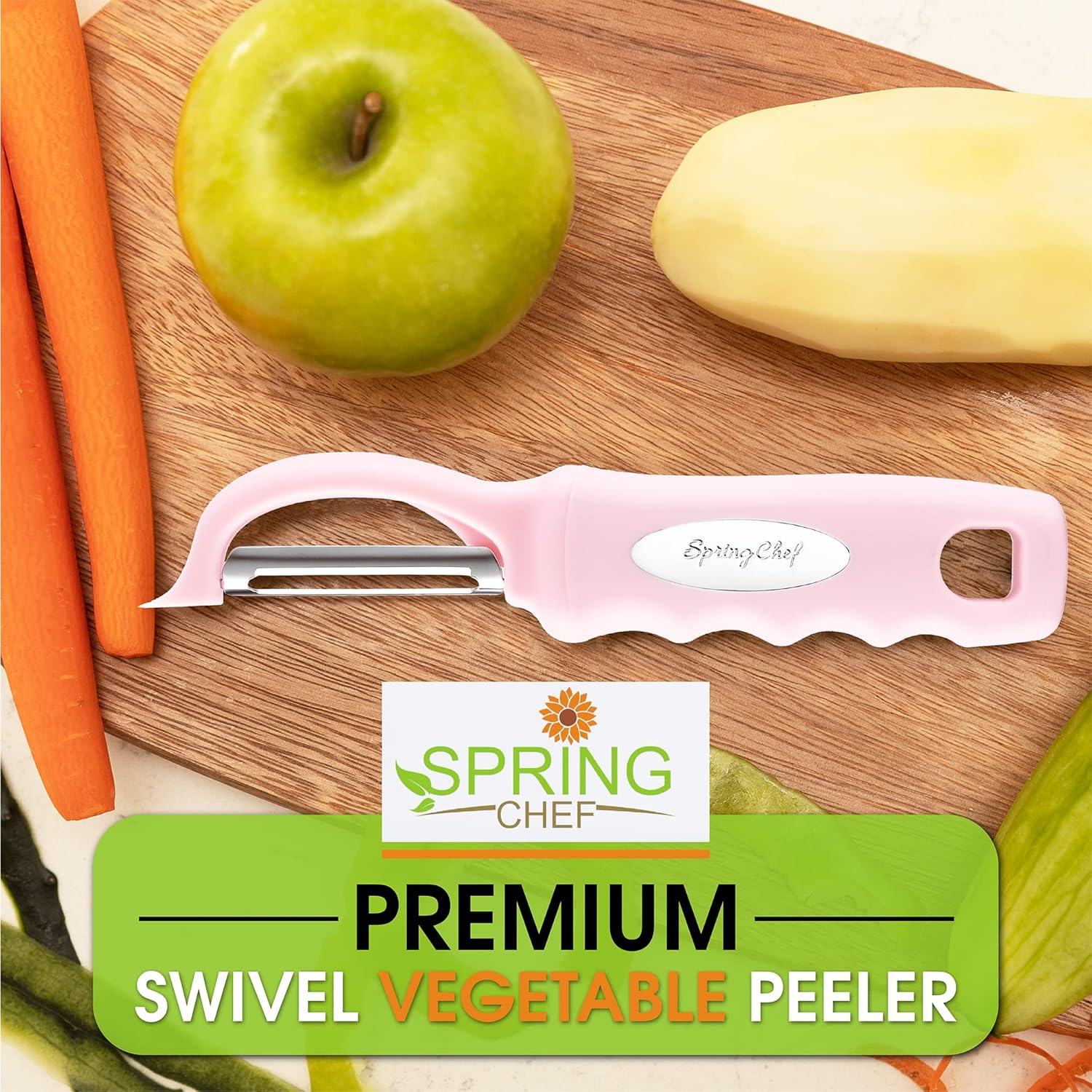 Thumbnail 6 de Spring Chef Premium Swivel Vegetable Peeler 1 pc 🥄