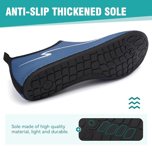 Detalle de Gitzing Water Shoes for Women and Men – Breathable Quick-Dry Aqua Socks (Dark Blue, UK 3.5 / EU 36)
