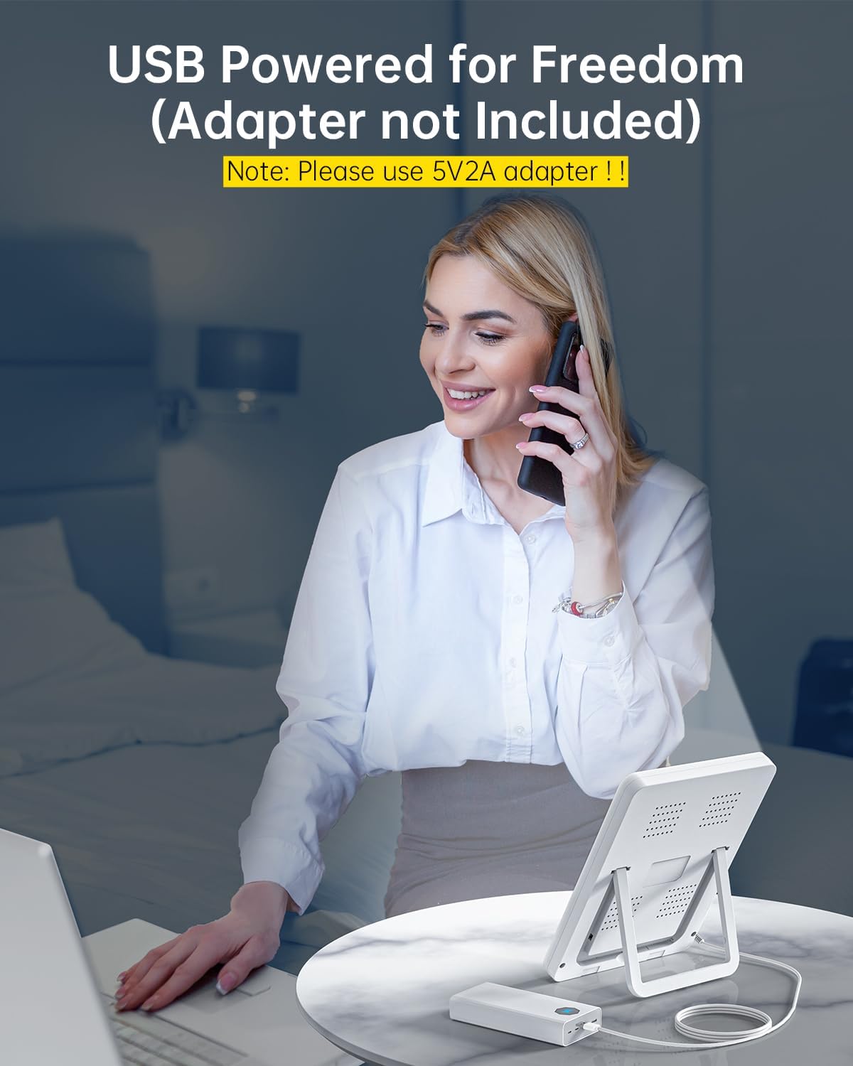 Thumbnail 2 de SUXIO HappyLamp-1 Light Therapy Lamp, 10,000 Lux, 3 Modes & Touch Control
