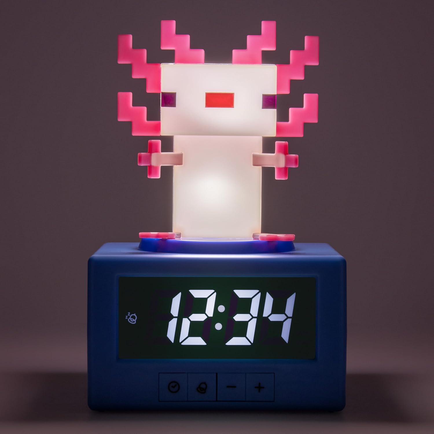 Thumbnail 1 de Paladone Minecraft Axolotl Sveglia Digitale con Luce Notturna – Licenza Ufficiale Minecraft
