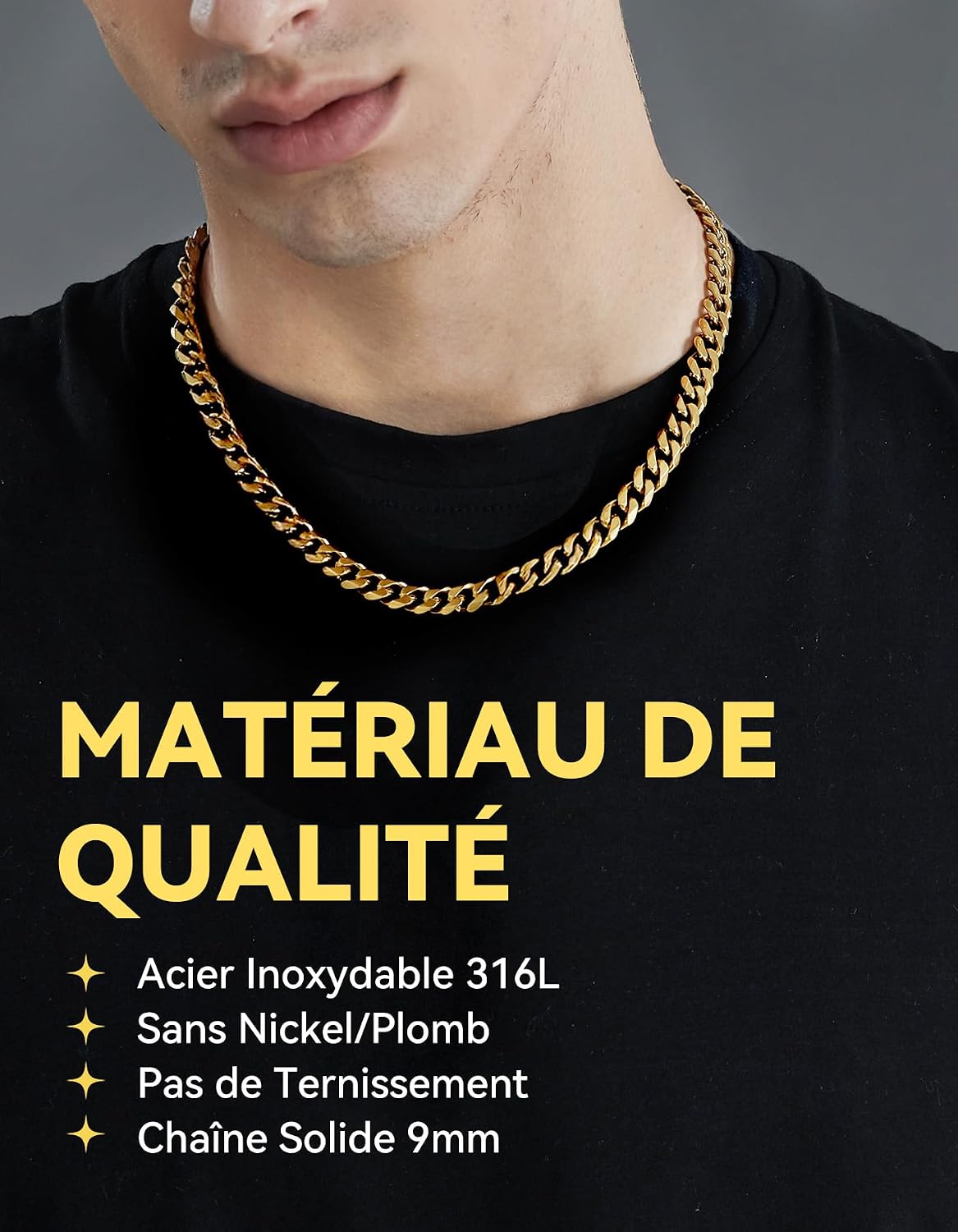 Detalle 2 de ChainsHouse Chaine Homme Acier 3 mm