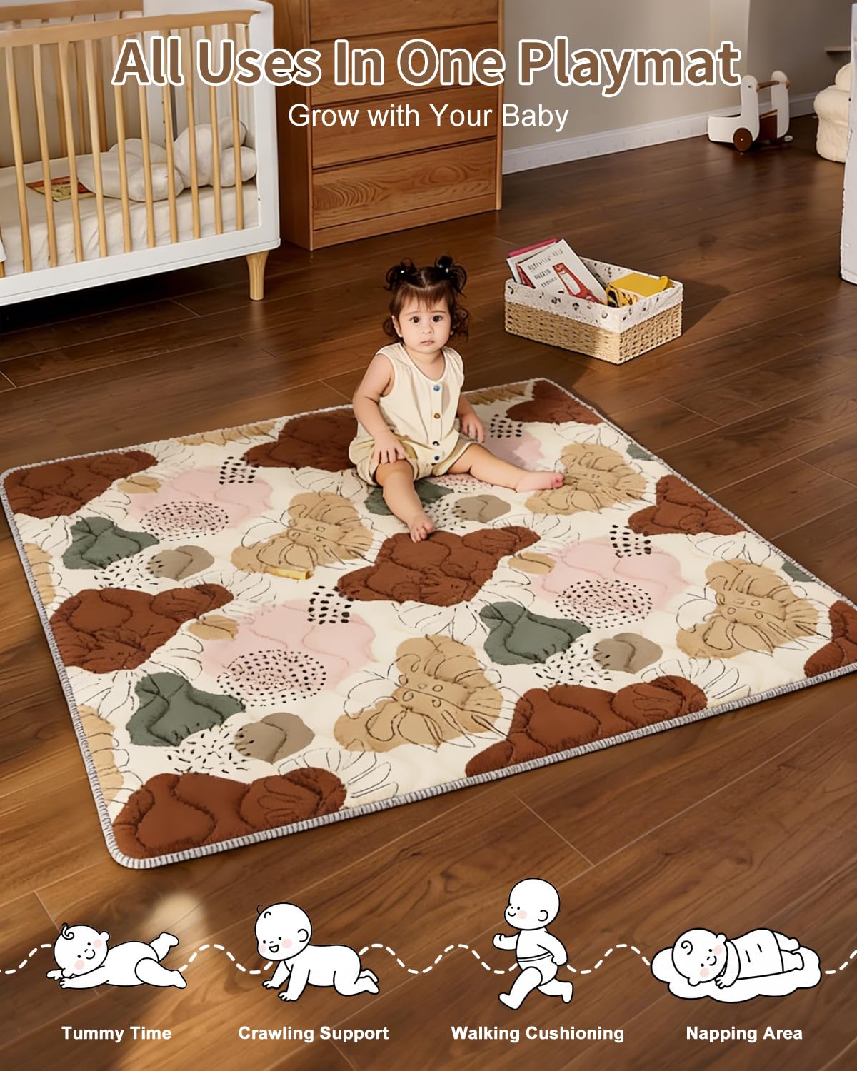 Detalle de Lambluefly Krabbelmatte Baby Faltbar