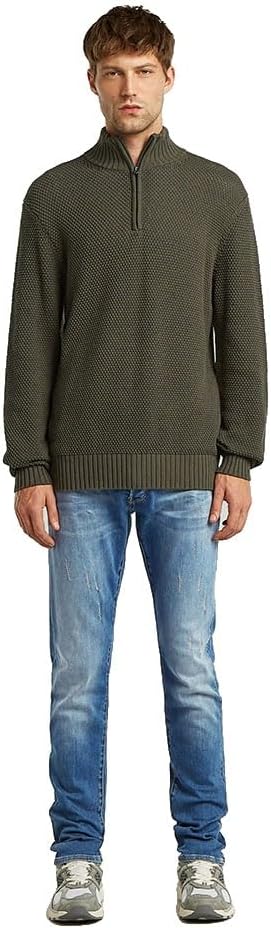 Detalle de G-Star Herren 3301 Slim Jeans mit Knopfverschluss und 5 Taschen