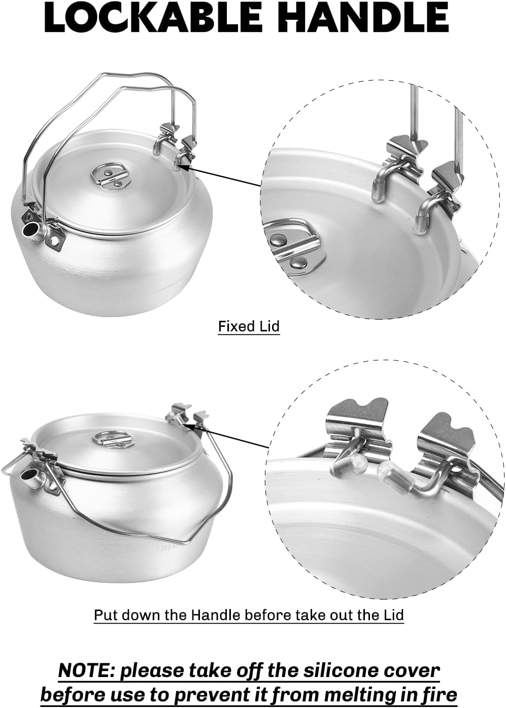 Detalle de Fire-Maple Nimbus Camping Kessel 1,2 L