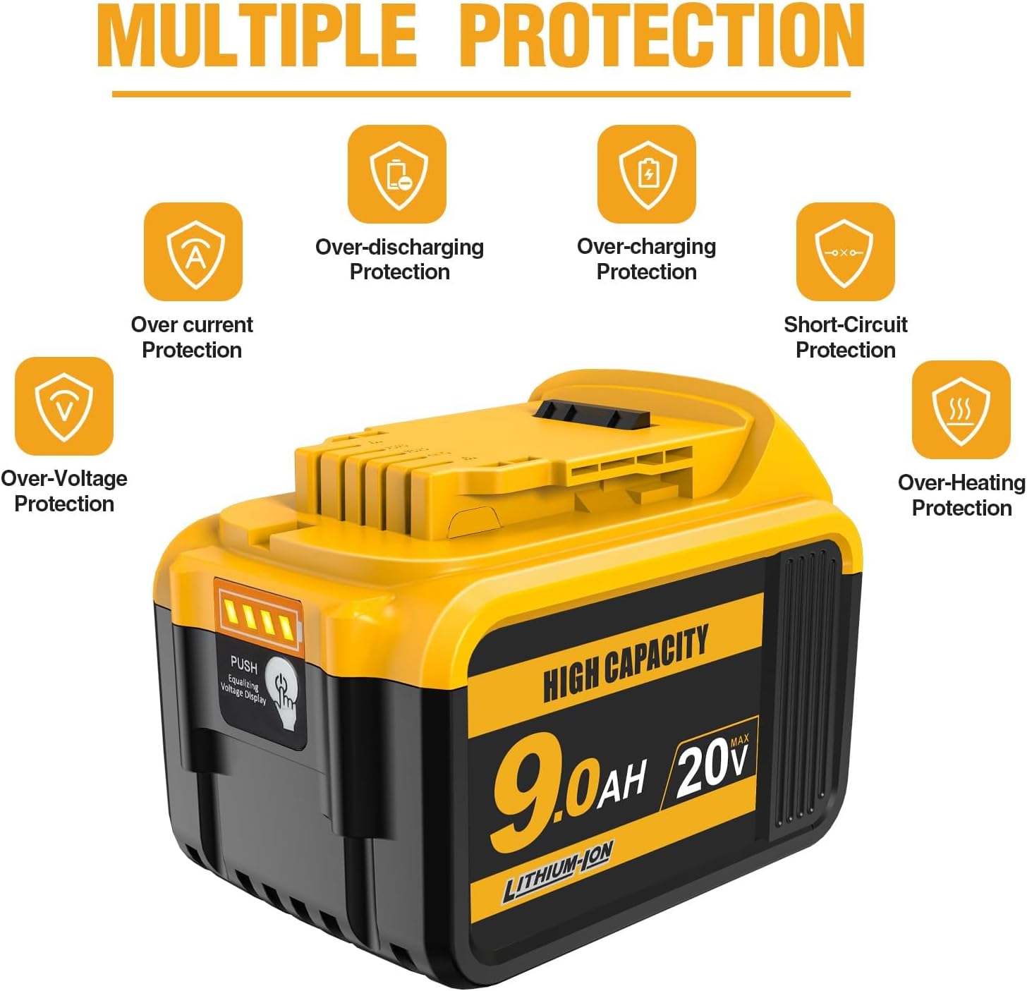 Thumbnail 6 de DeWalt-compatible replacement battery 9.0Ah