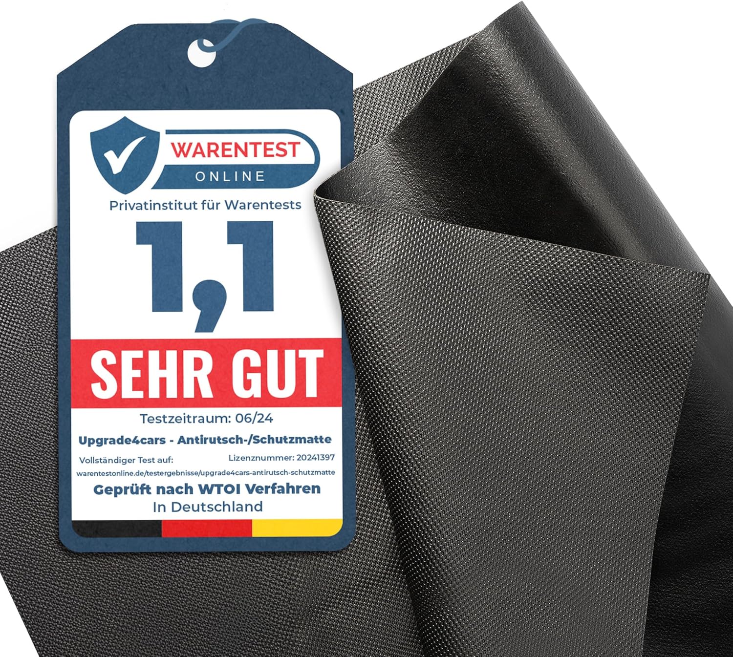 Detalle de Upgrade4cars wasserdichte Antirutschmatte Universal 120x100 cm – zuschneidbar