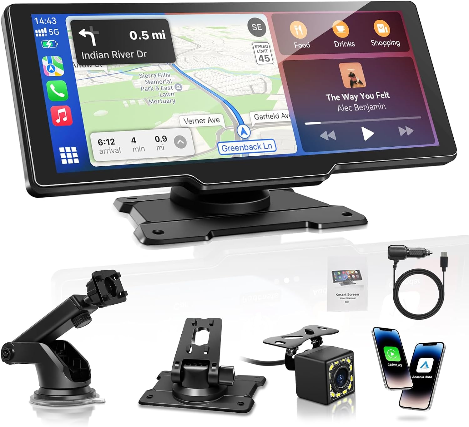 Detalle de Carpeer CarPlay Display 10,6 Zoll
