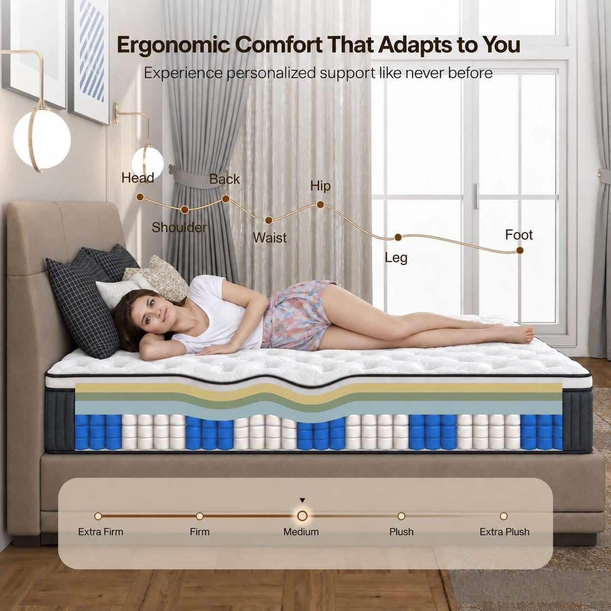 Thumbnail 4 de Hybrid Mattress, 14-Inch