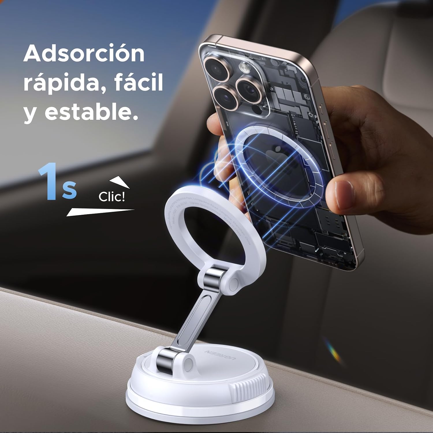 Thumbnail 6 de UGREEN Soporte MagSafe 2 en 1 para coche