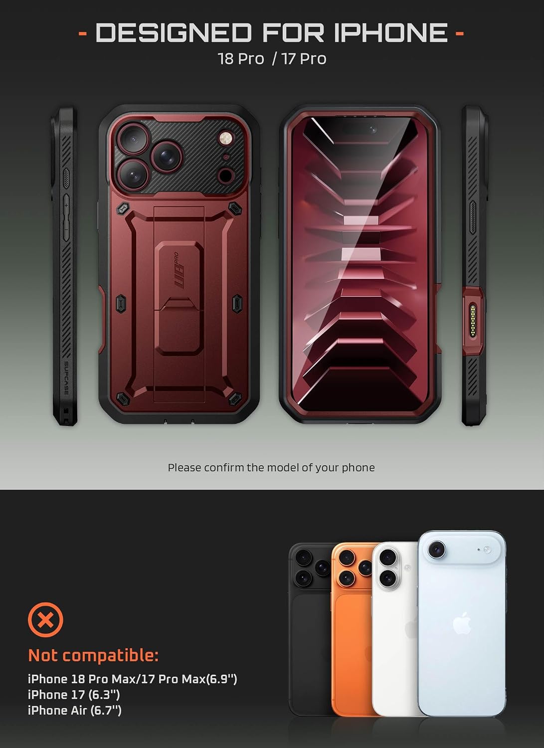 Thumbnail 1 de SUPCASE iPhone Case for iPhone 18 Pro