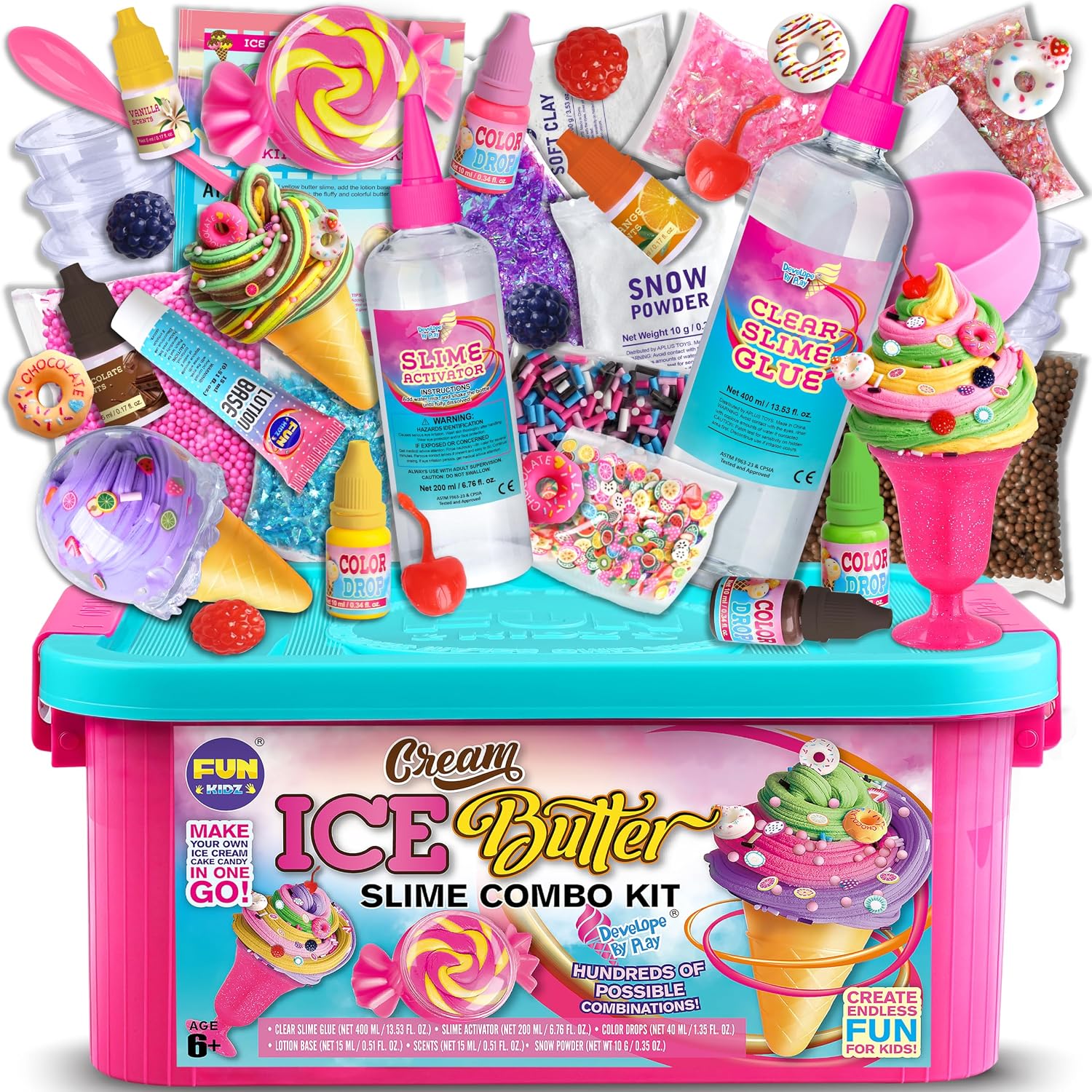 Detalle de FunKidz Butter Slime Kit Ages 8-12