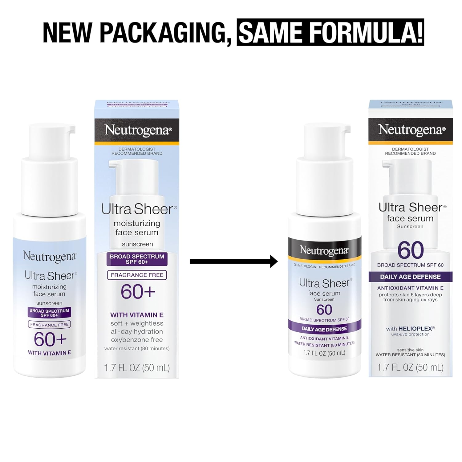 Detalle 2 de Neutrogena Ultra Sheer Face Sunscreen SPF 60 ⚡