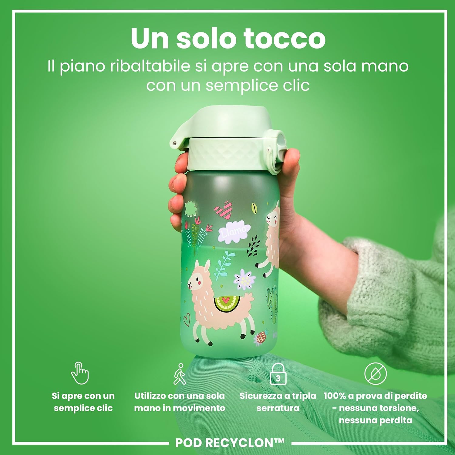 Detalle de Ion8 Borraccia a Prova di Perdite – Leggera, Facile da Aprire e Lavabile in Lavastoviglie