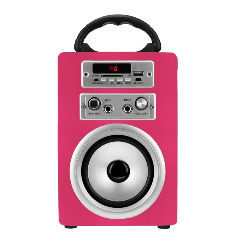 Detalle de Altavoces Infiniton Portátil Bluetooth 5W Rosa con karaoke y mando