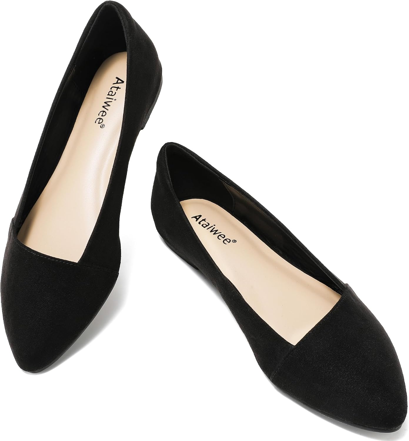 Thumbnail 2 de Ataiwee suede flat shoes for wide width