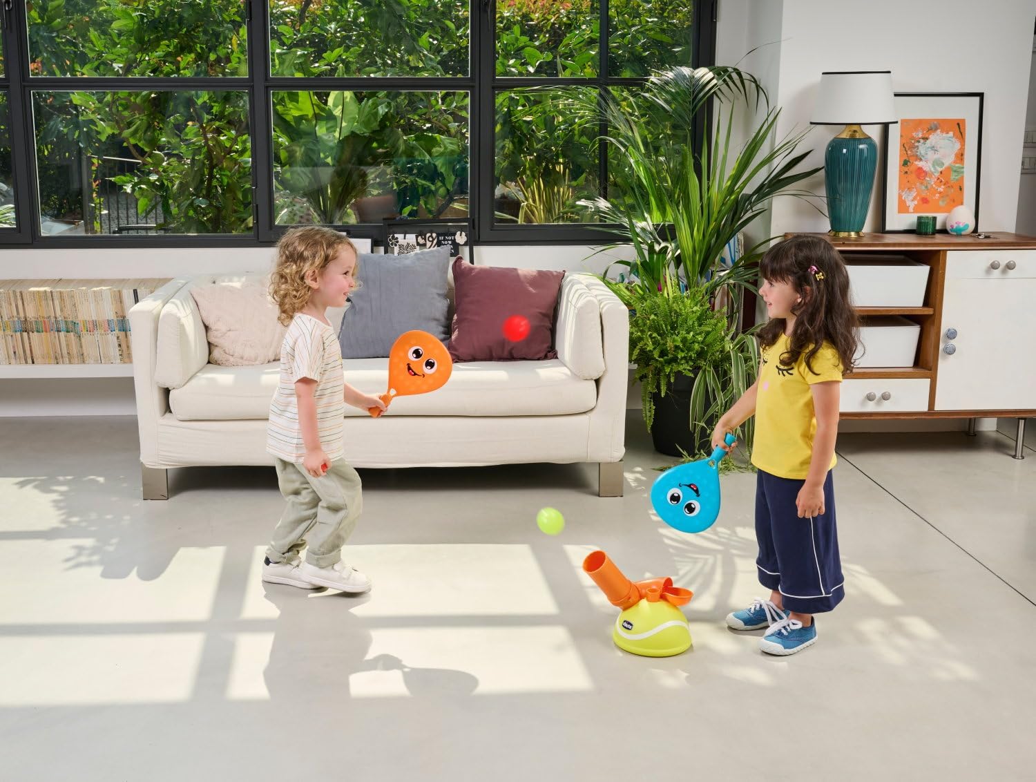 Detalle 2 de Chicco Padel Set: Gioco elettronico con 2 racchette e 4 palline per bambini 3–5 anni