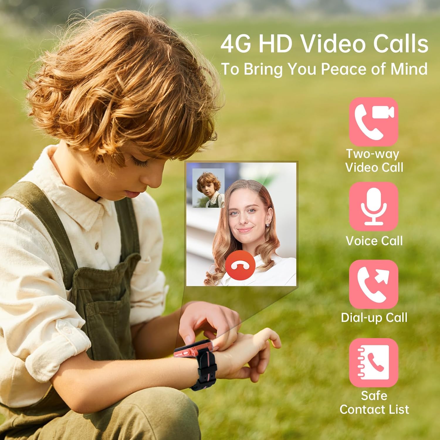 Thumbnail 1 de imoo Z1 Kids Smart Watch (Rose) – A thoughtful companion for young explorers
