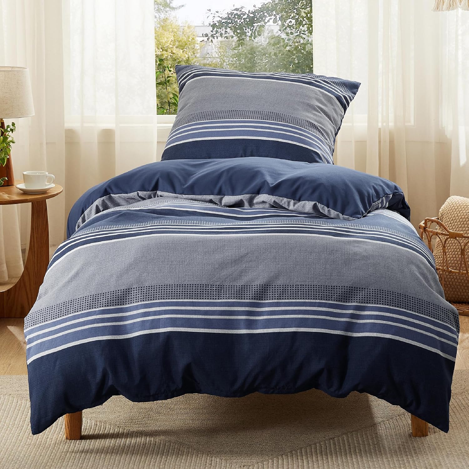 Detalle de Bedsure housse de couette 140x200