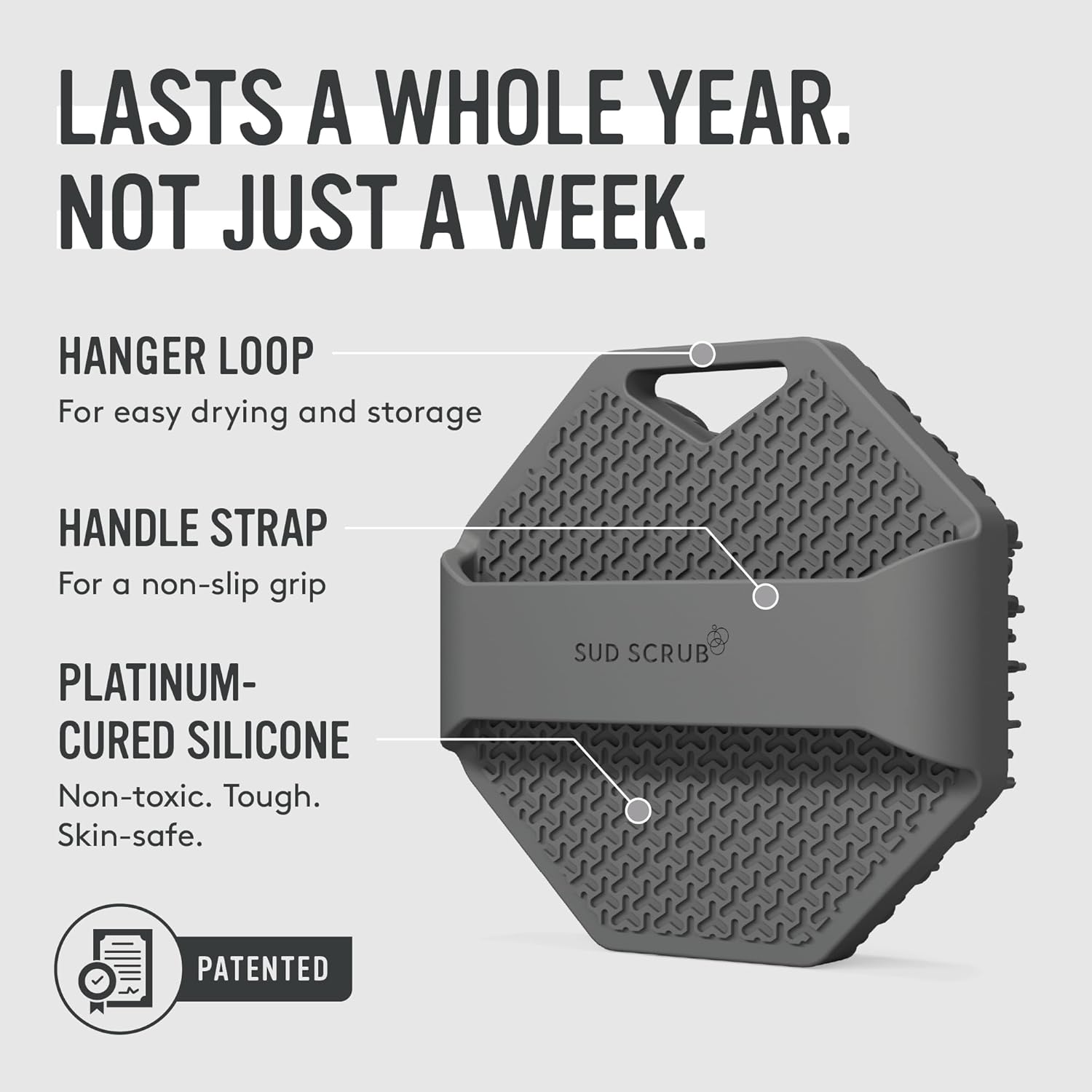 Thumbnail 5 de Sud Scrub Antimicrobial Silicone Body Scrubber