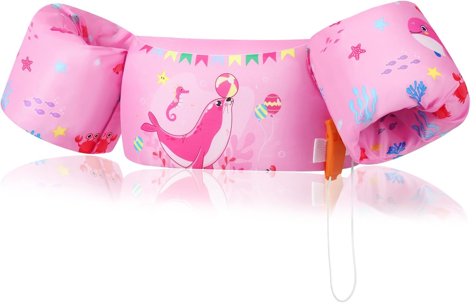 Detalle de MoKo Kinder-Schwimmflügel Cartoon – sicherer Auftrieb für 20–50 lbs