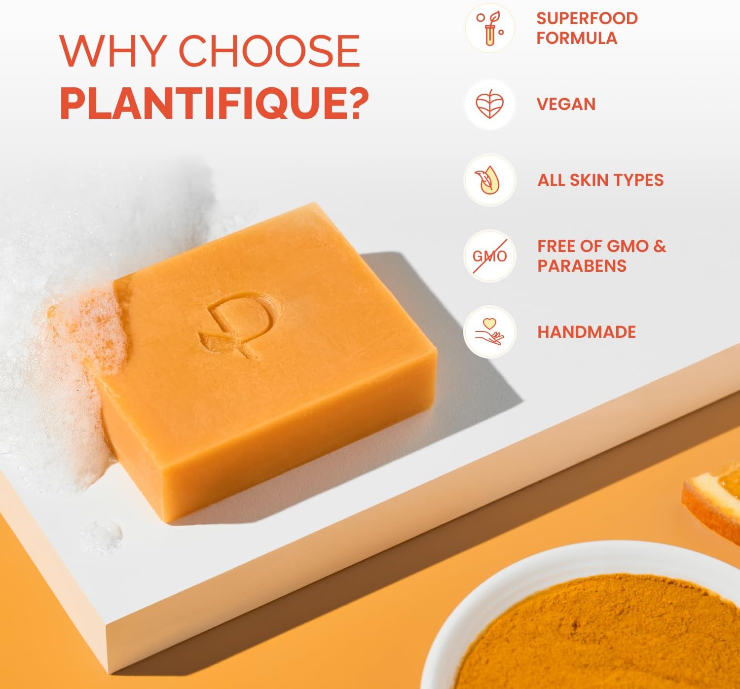 Thumbnail 6 de PLANTIFIQUE Turmeric & Kojic Acid Soap – Lab Tested, 2 Bars for Dark Spots & Hyperpigmentation