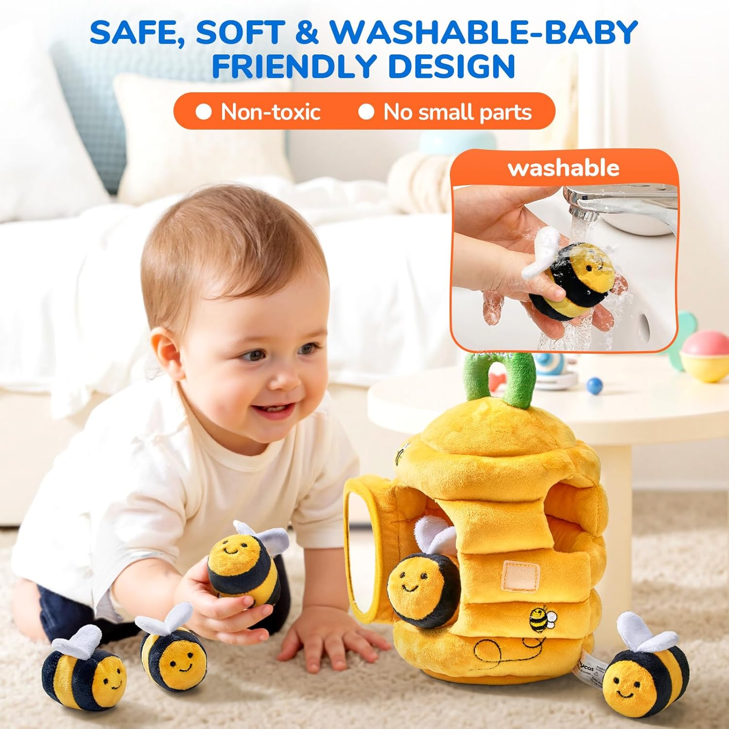 Thumbnail 2 de JoyCat Baby Toys Beehive Rattle for 6-12 Months