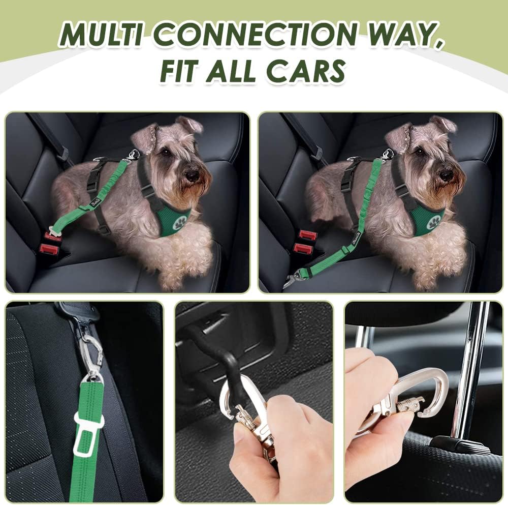 Detalle de Nasjac Dog Car Harness with Seat Belts – Safe Travel Vest for Small to Medium Dogs