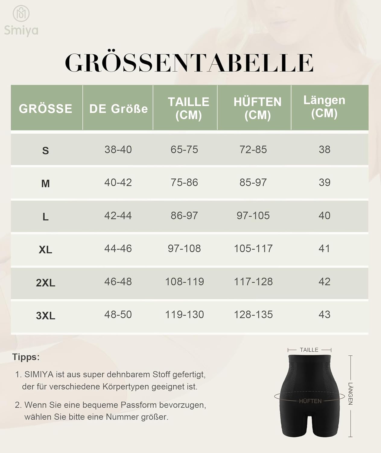 Thumbnail 5 de SIMIYA Bauchweg Unterhose Damen Hohe Taille – Nahtlose Shapewear mit Bauchkontrolle