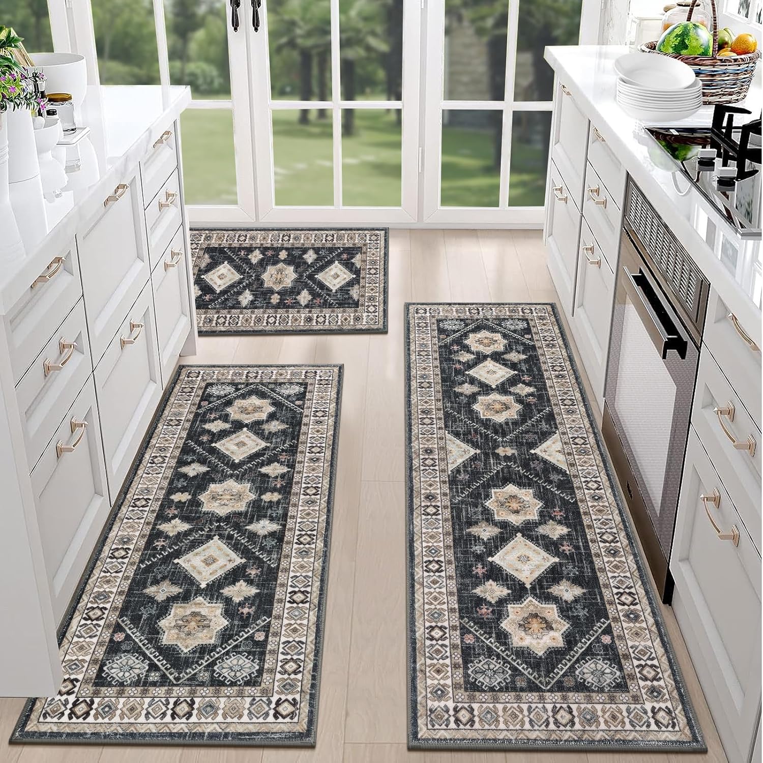 Thumbnail 5 de HEBE Boho Kitchen Rug Set 3-piece 🏠