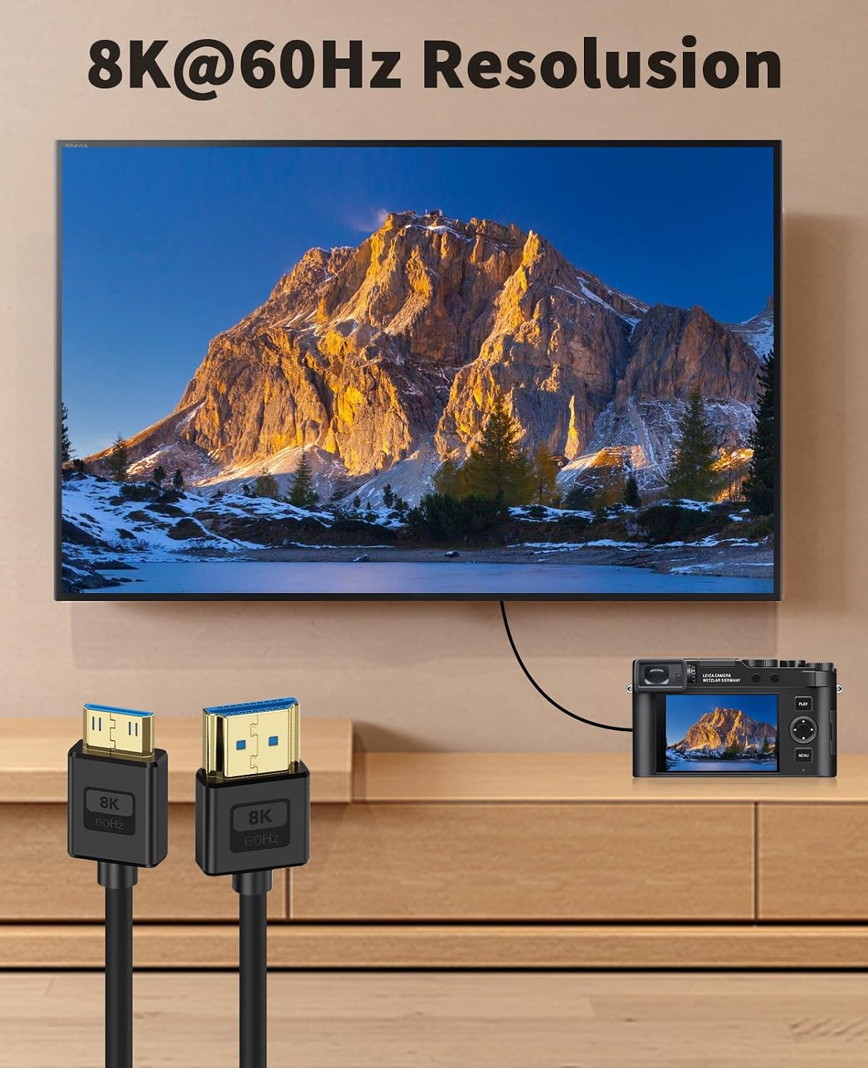 Thumbnail 3 de Maxhood 8K Mini HDMI to HDMI 0.3m cable