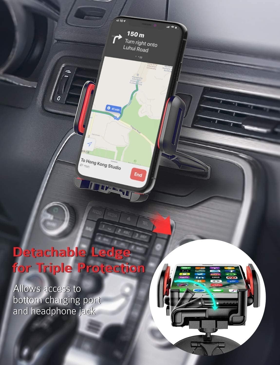 Thumbnail 5 de CD Slot Phone Holder Mount 360° for iPhone