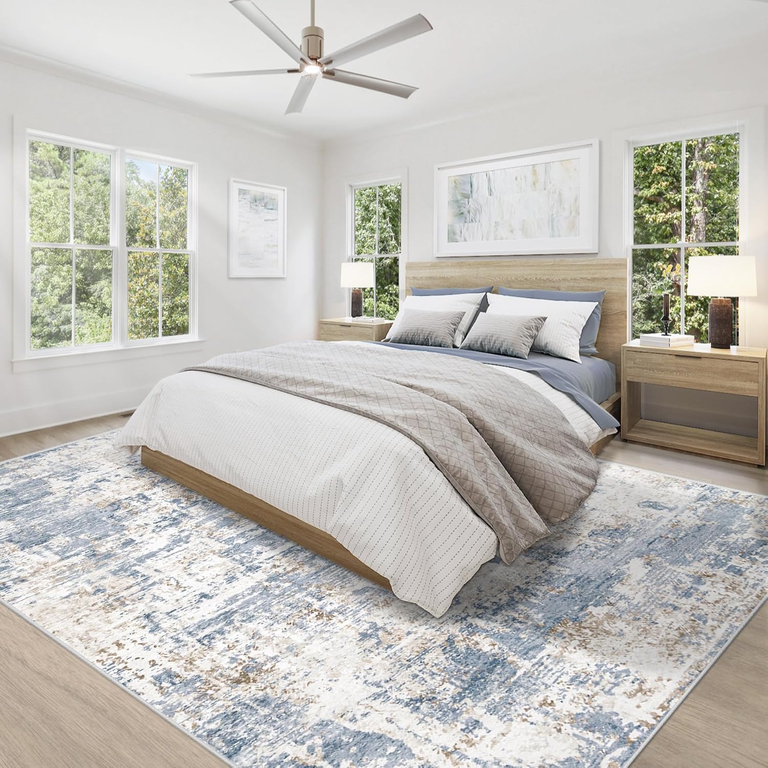 Thumbnail 5 de Modern Abstract 8x10 Area Rug 🏠