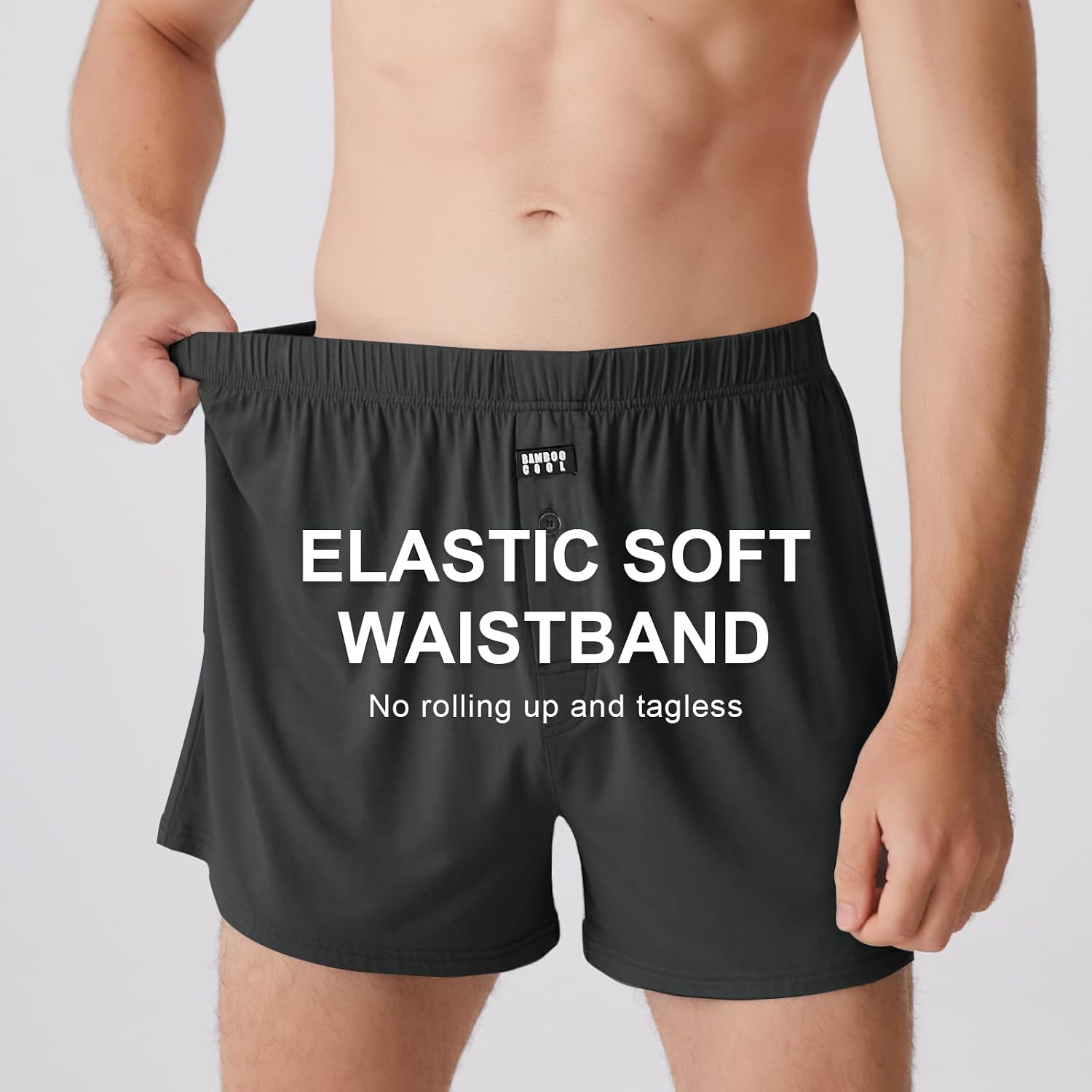 Detalle 2 de BAMBOO COOL Men's Boxer Shorts 🩲