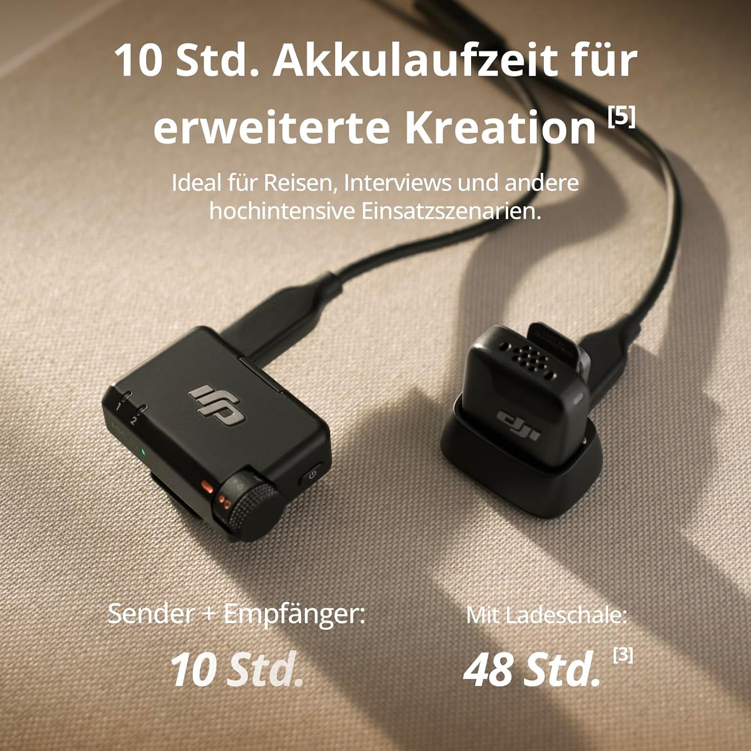 Detalle 2 de DJI Mic Mini Lavaliermikrofon 2 Sender, 1 Empfänger