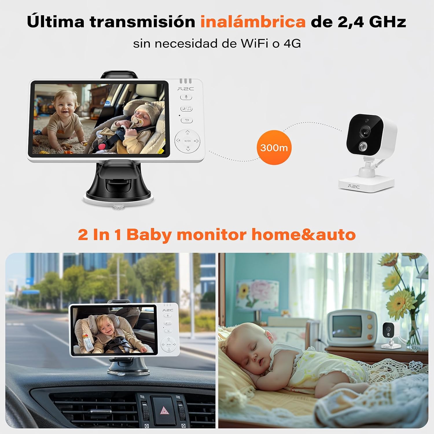 Detalle 2 de APPS2Car 2-In-1 Camara vigilancia 1080p HD