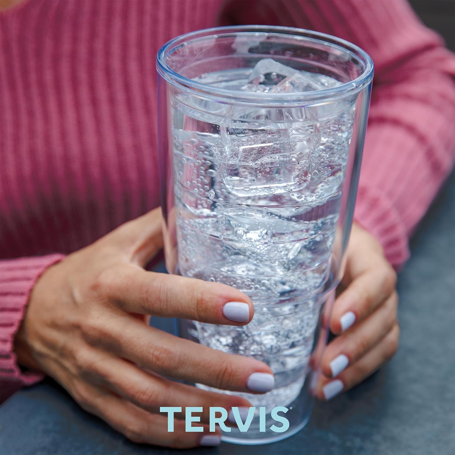 Detalle de Tervis Watercolor Poppy Double-Walled Insulated Tumbler Travel Cup (24oz, Classic)