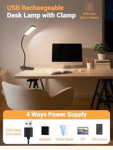 Thumbnail 5 de Lampe de Lecture ReinHoo sans fil – 9 niveaux de luminosité, 5 couleurs et 4000 mAh